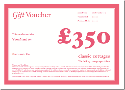 Gift Voucher.